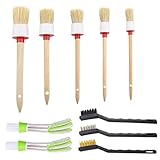 Purezo 10 Pieces Car Washing Cleaning Duster Brush, Car Detailing Brush Kit for Car A/C Vents/Blinds/Keyboard/Wheels/Interior/Exterior/Air Conditioner