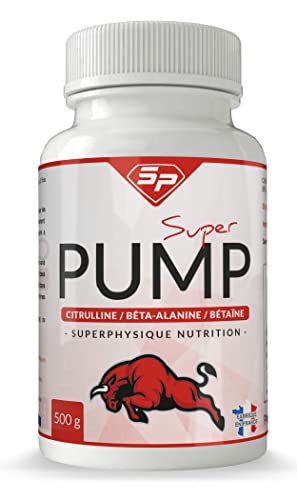 SUPER PUMP • BOOSTER MUSCULATION • Congestion explosive • PUISSANT pré-workout • MADE IN FRANCE • Pour 4 MOIS • SuperPhysique Nutrition Cover