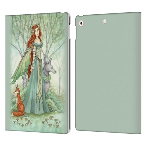 Housse iPad 10.2 fée des bois Amy Brown étui portefeuille cuir protection