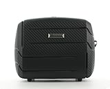 vier Abstellfüße Franky Beautycase Handgepäck Kosmetikkoffer Schwarz