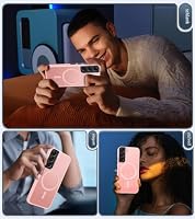 Opkiegrn Magnetisch für Samsung Galaxy S22 5G Hülle, Rosa – Ansicht 8