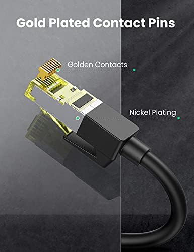UGREEN Ethernet Cable Cat 7 Extension Lead High Speed 10Gbps RJ45 LAN Network Male to Female Gigabit Pure Copper Patch Cord Compatible with Xbox One, Switch, Modem, Router, PS5, PS4, WiFi Booster (1M)