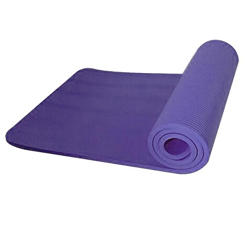 HUVE Colchón para Yoga Colchoneta Antideslizante Ideal para Pilates Ejercicios Fitness Gimnasia Estiramientos - 72in 24in 10mm (183 61 1cm)