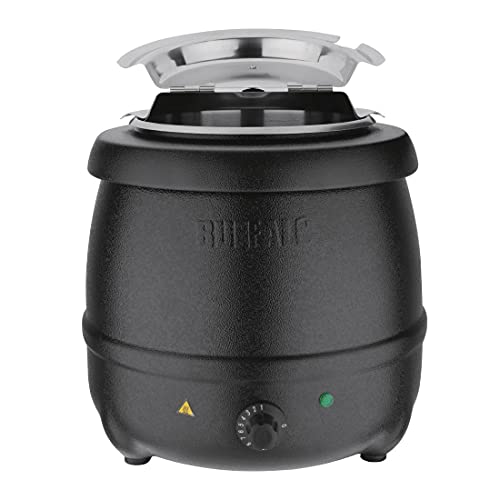 Buffalo Black Soup Kettle 10Ltr/360X345mm Stainless Steel Electric Jug