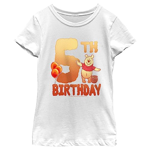 Disney Girl's 5th Bday Poohbear T-Shirt