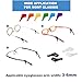 SAIGO Anti-slip Ear Hooks Holder Eyeglasses Retainers Silicone Glasses Temple Holders for Glasses Sunglasses 10 pairs,Multiple color