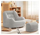 YYDSWTW Sofa di Sofa di sotto STONNE SPEGLICA di Sofa MEMARIA di Sofa VERATHATH SODO Officio Grigio Chiaro