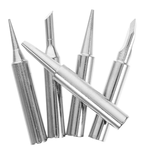 Cabilock Professional Soldering Iron Tips Set 5 Pcs Replacement Tips High Heat Conductivity Suitable for Diy Enthusiasts