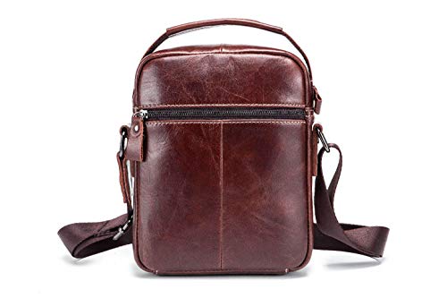 Chest-Bag-Men-Genuine-Leather-Chest-Bag-BULLCAPTAIN-Crossbody-Shoulder-Bag-Sling-Bags-Backpack-Messenger-Bag-Daypack-For-Business-Casual-Sport-Hiking-Travel-Dark-Brown