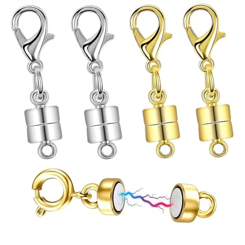 アクセサリーおまとめ Amazon.co.jp: 4個セット ネックレス 留め具 マグネット留め具 磁気
