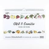 Saisonkalender für Obst und Gemüse | Immerwährender Wandkalender mit heimischen Obst- und Gemüsesorten (Wandkalender)