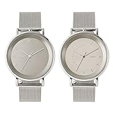 klon ペアウォッチ ペア 腕時計 ソーラーウォッチ シンプル 38mm KLON SLIM SOLAR STYLE CONNECTION -SILVER MESH- 38mm