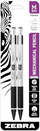 Zebra Pen M-301 Stainless Steel Mechanical Pencil, 0.5mm Point Si...