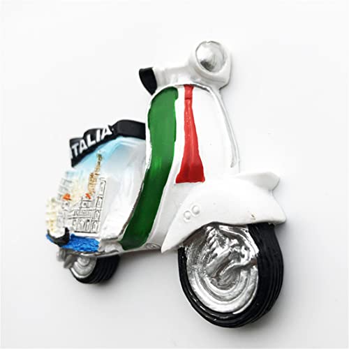 Imán de Resina 3D Motocicleta Italia para Refrigerador miniatura 4