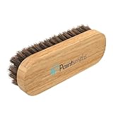 Paintsmiths Premium Horsehair Leather Cleaning Brush - Soft Bristles for Gentle Cleaning of Leather, Upholstery, Alcantara, Vegan Leather, Car Interiors, Sofas, Shoes.