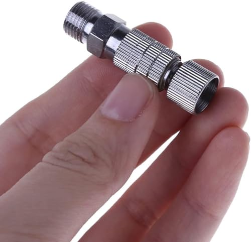 Miniatura 6 de Abest Adaptador De Liberación Del Acoplador De Desconexión Rápida Del Aerógrafo Con 5 Accesorios Macho, 1 8 M-H
