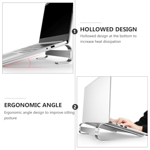 Soporte para laptop de aleación de aluminio NUOBESTY plegable miniatura 4