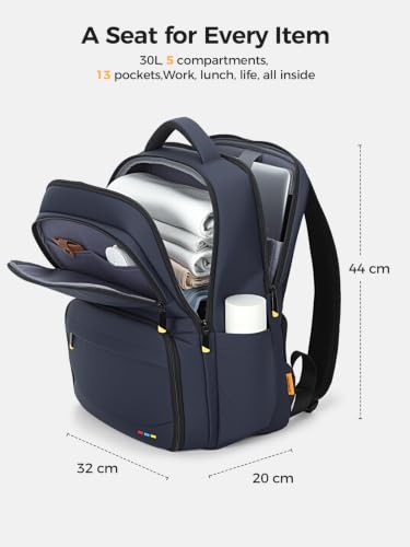 Lekespring 17" Laptop Backpack with Lunch Box, Work Bag for Men Women - image 7