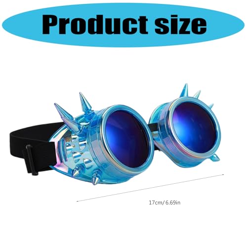 Lunettes Steampunk rétro punk fluo comme accessoire costume cosplay - 3