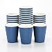 Disposable Paper Hot Cups - 500ct - Hot Beverage Cups, Paper Tea Cup - 12 oz - Midnight Blue - Ripple Wall, No Need For Sleeves - Insulated - Wholesale - Takeout Coffee Cup - Restaurantware