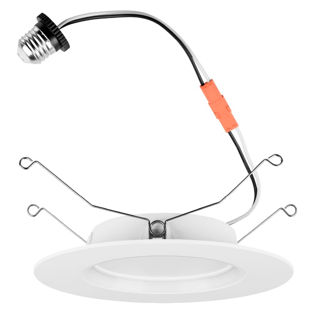 LEDVANCE 4" Night Ring Retrofit Downlight, 8W, 5 CCT (2700K/3000K/3500K/4000K/5000K), 700 LMS, 90 CRI, Energy Star, Damp Rated, White - 1 Pack (65797)