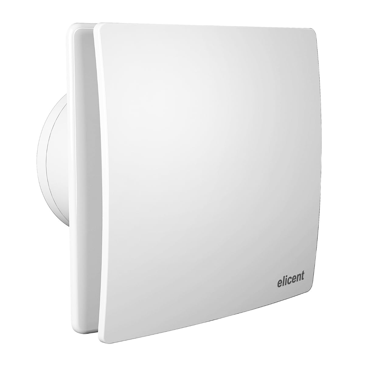 ELICENT | Elegance 100 Base, Aspiratore ElicoidaleØ100 mm, con Design Frontale per un' Espulsione Diretta dell'Aria, Made in Italy