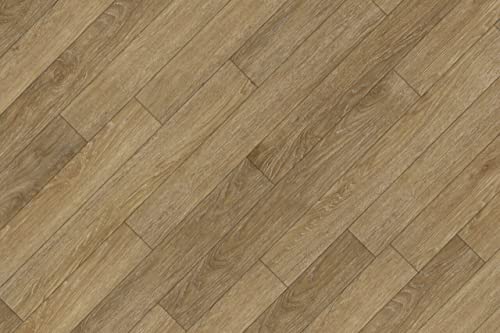 12” Cut Sample Vinyl Plank, Diy Click Installation, 40 Mil Wear Layer, Waterproof Flooring, Sutton #TOP2