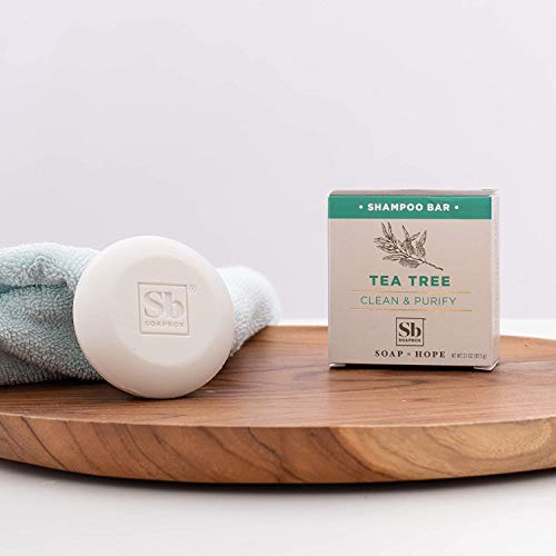 Soapbox Tea Tree Shampoo Bar, Natural, Eco Friendly Bar Shampoo For Dry Scalp | Color Safe, Sulfate Free, Paraben Free, Silicone Free, Cruelty Free, And Vegan Shampoo, 3.1Oz (Pack Of 1) #TOP2