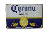 Corona Extra blau blechschild - metallschild - metall poster - retro schilder - blech - wanddekoration - vintage schild - metal sign - dekoschild - mancave - männerhöhle
