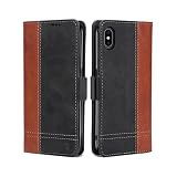 【Perfecto ángulo de soporte】iPhone X/XS funda libro con función de plegado le permite mirar la pantalla horizontalmente. Y puedes ajustar libremente el ángulo para encontrar la mejor perspectiva.conveniente para ver películas o video-chat y fotos con temporizador.