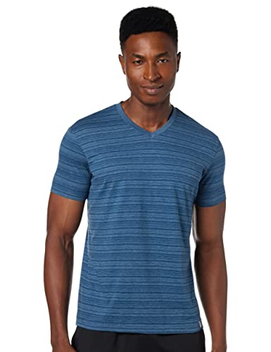 Buy Jockey Men's Regular Fit Striped V Neck Half Sleeved T-Shirt AM50 ...