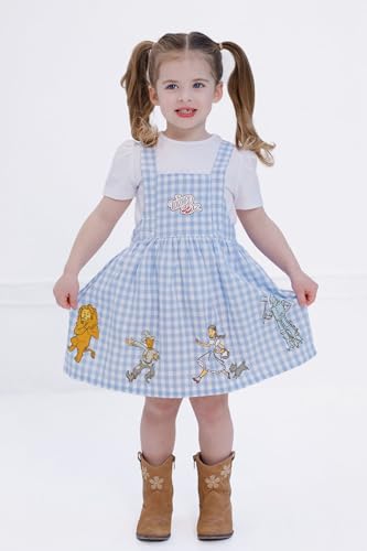 Wizard of Oz Matching Family T-Shirt and Gingham Dress Outfit Set Newborn to Little Kid Sizes (Newborn - 7-8)2
