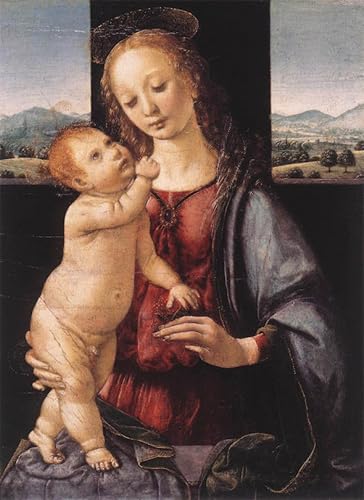 Peinture Décorative de Léonard de Vinci sur toile canvas premium 60x90