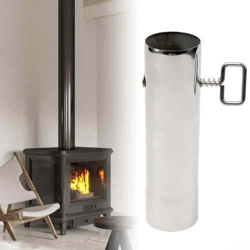 Tubo de chimenea ajustable de acero inoxidable con escudo de disipación de calor de malla para estufa de leña, seguridad de tienda de barbacoa al aire libre, chimenea de cocina portátil para acampar