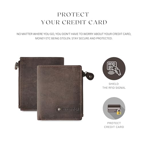 Image of TANSTITCH Slim Leather Walle | Small, Minimalist & Thin Wallet | RFID Protected