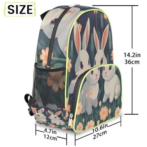 Sac à dos décontracté motif lapin le cadeau de Pâques idéal - 3