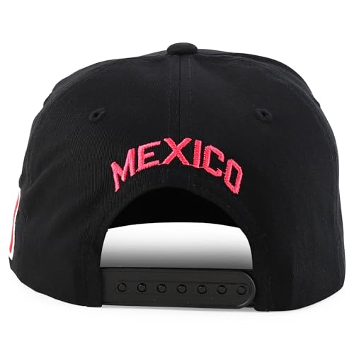 Image of Hecho En Mexico Eagle 3D Embroidered Flat Bill Snapback Cap