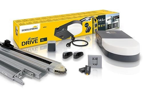 Schellenberg 60924 Garagentorantrieb Smart Drive XL mit 2X 868 MHz Handsender, max. Torfläche 14 m², 1000 N Zugkraft