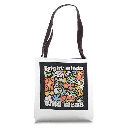 Bright Minds Wild Ideas Neurodiversity Affirmation Creative Tote Bag