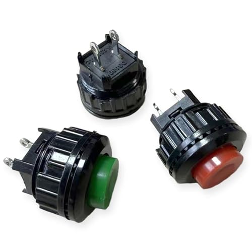 Interruptor de botón verde DS-500 para paneles de control y reseteo 1A 5