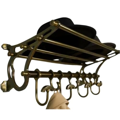 Active French COATRACK Luggage Train Wall Mounted vintage luxury decor Luxury Wall Mounted Antique Finish Rack