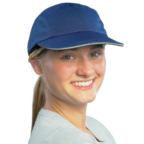 TrailHeads Summer Running Hat for Women with Soft Foam Brim & Reflective Trim Quick Drying Cap with 5 Panel Design for Outdoors Navy