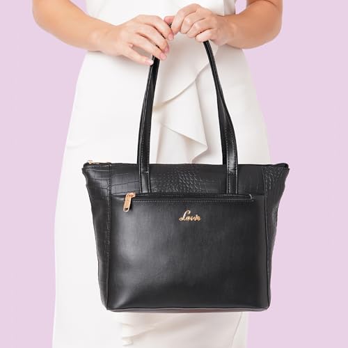 Image of Lavie Women's Croc Mylo Tote Bag for Women | Tote Bag for Work | Ladies purse | Stylish Shoulder Bag | Gift for Women