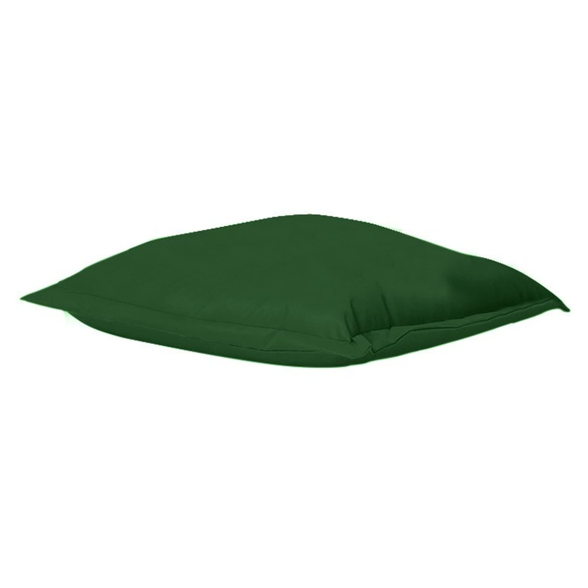 Coussin pouf 70x70 vert en tissu haut de gamme et finitions soignées