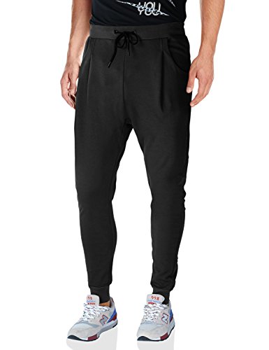 Match Mens Tracksuit Training Running Jogging Pants (34, W5037 Black)