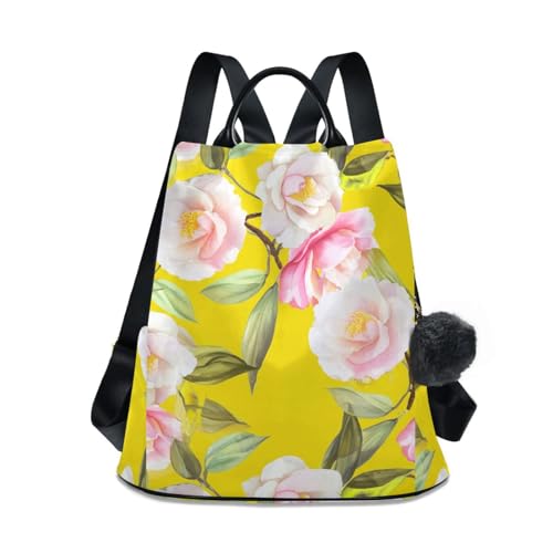 Sac à dos orchidée camélia idéal pour les sorties urbaines et les cours