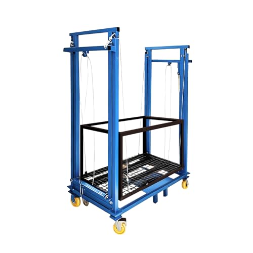 MAXIMUM LOAD CAOACITY OF 400 KG: Our electric scaffolding lifts have a maximum load capacity of 400 kg, making it easy to work at height. Different models offer platform heights ranging from 1.5 meters (5 feet) to 12 meters (36 feet). Choose the model that best suits your needs. The platform is equipped with four lockable wheels for easy mobility.