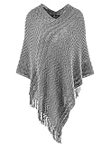 WAS DU BEKOMMST: 1 eleganter bequemer Damen Poncho Pulloverund ein besonderes Geschenkpaket mit einer Samttasche, einer Geschenkkarte, einer 365-tägigen Garantiekarte und freundlichem Kundenservice.
