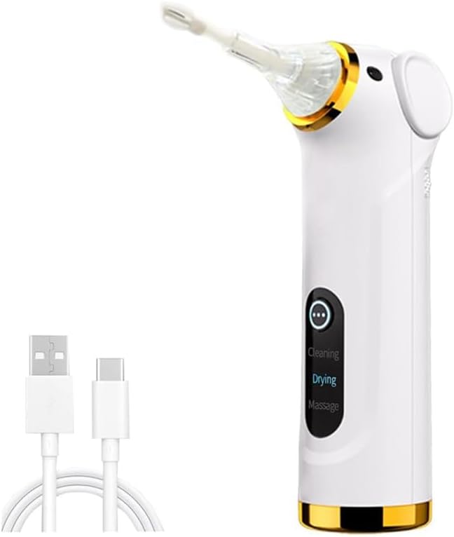 Electric Tool Ear Cleaning Kit - Drying Ear Canal & Aging Ear, for Adults and Children White
