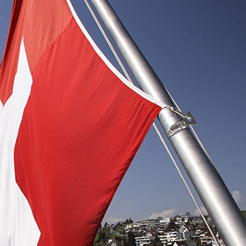 HAEPXYBY 4 sztuki klipsów pierścieni montażowych do masztu flagowego, pierścienie montażowe do masztu flagowego, stal nierdzewna pierścienie mocujące masztu flagowego, pierścienie mocujące masztu